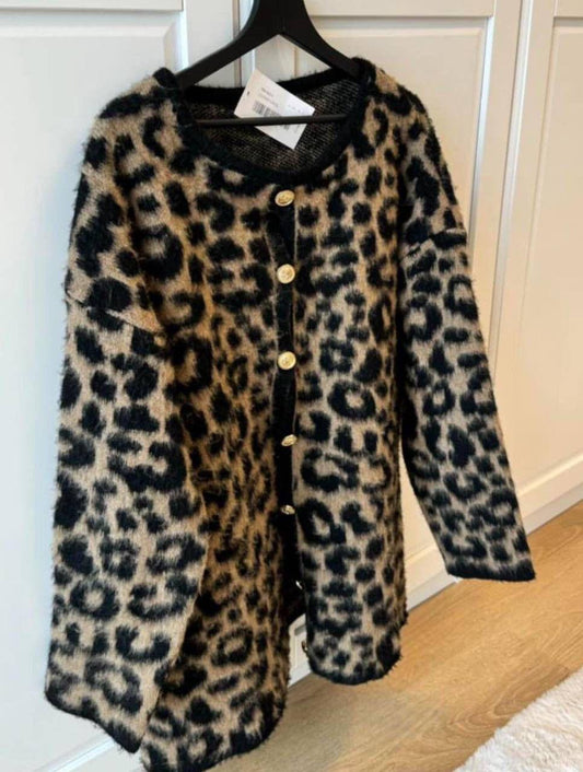 Cardigan luipaard